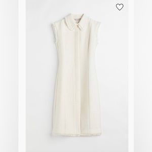 H&M Boucle/Tweed Wool blend midi dress XS